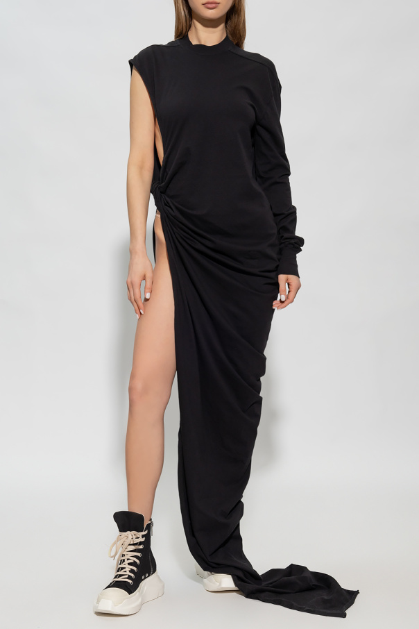Black 'Edfu' asymmetric dress Rick Owens DRKSHDW - Pieces